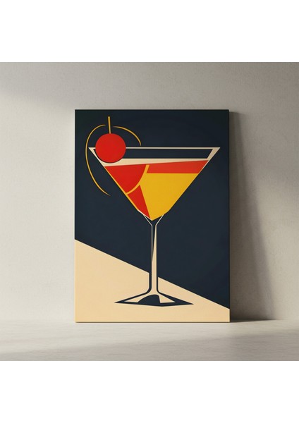 Soyut Kokteyl Illüstrasyonu Tablosu fiyatları