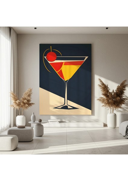 Soyut Kokteyl Illüstrasyonu Tablosu fırsatları
