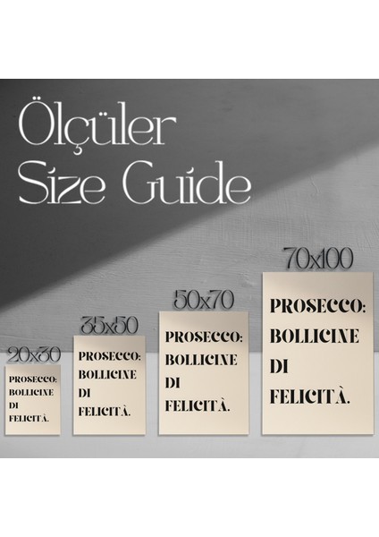 Prosecco Bollicine Di Felicita Modern Tipografi Poster Tablosu modelleri