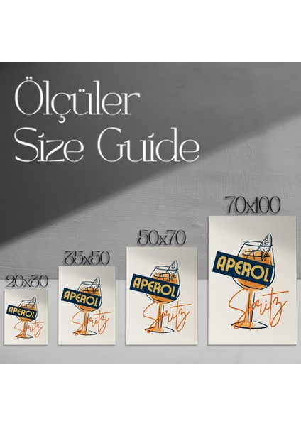 Aperol Spritz Illüstrasyon Tablosu modelleri