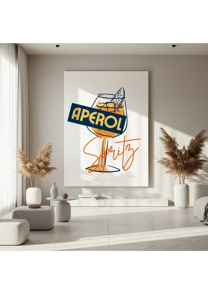 Aperol Spritz Illüstrasyon Tablosu fırsatları