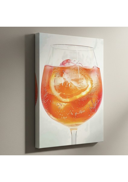 Aperol Spritz Kokteyli Illüstrasyon Tablosu