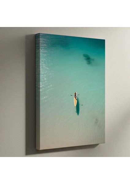 Turkuaz Su Üzerinde Stand Up Paddle Tablosu