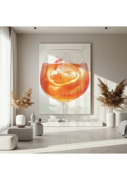 Aperol Spritz Kokteyli Illüstrasyon Tablosu fırsatları