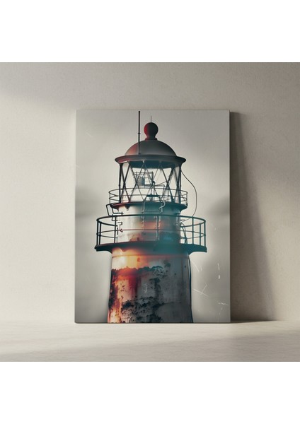 Paslı Deniz Feneri Sahil Manzarası Tablosu fiyatları