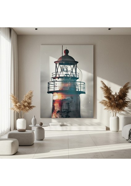 Paslı Deniz Feneri Sahil Manzarası Tablosu fırsatları