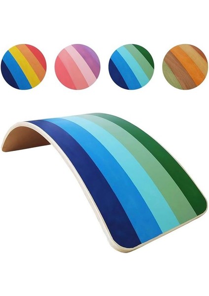 Ahşap Denge Tahtası Balance Board Doğal Ahşap Çocuk Oyuncak Oyun Tahtası