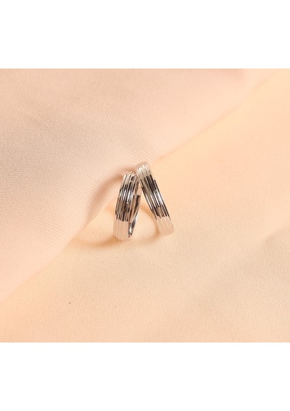 4 Seritli Gümüş Yüzük(Kadın-Erkek)