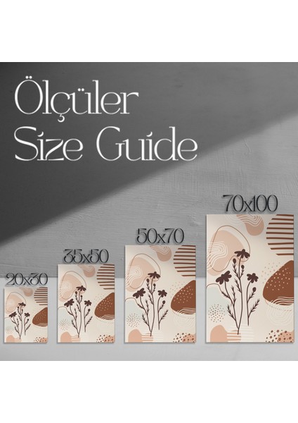 Soyut Botanik Desen Tablosu modelleri