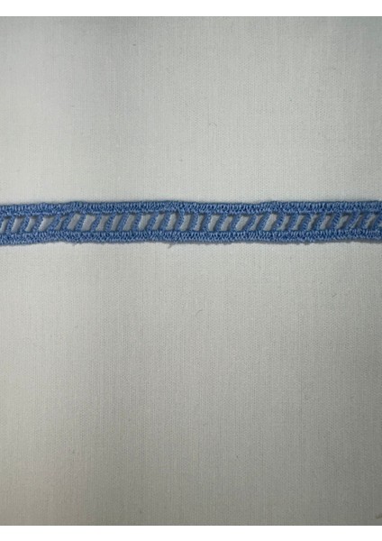 Merdiven Desenli Mavi Güpür modelleri