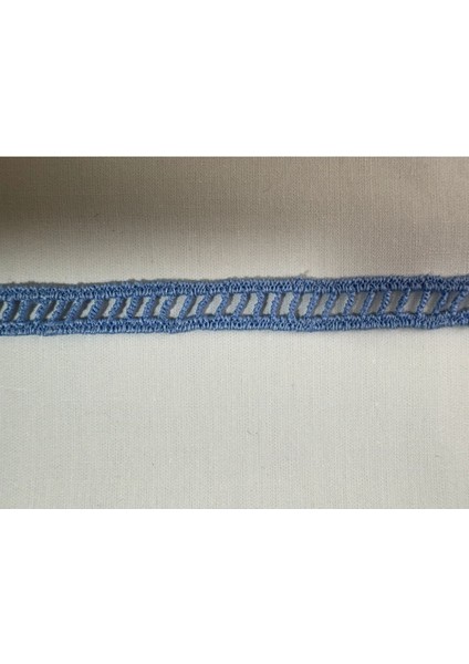 Merdiven Desenli Mavi Güpür fırsatları