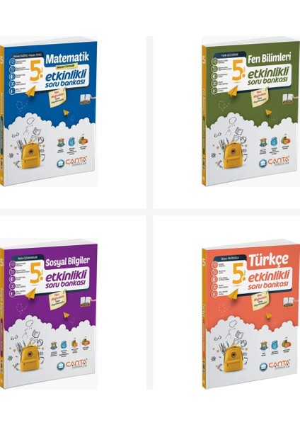 Çanta 2026 5. Sınıf Tüm Dersler Etkinlikli Kazanım Soru Bankası S