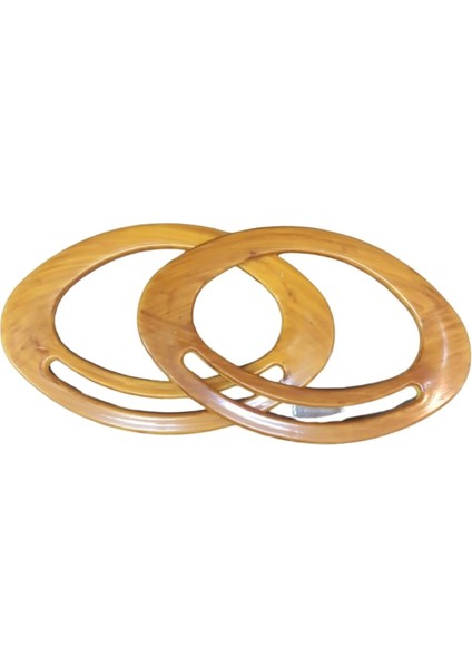 Çanta Sapı Oval Açık Kahverengi 18 cm