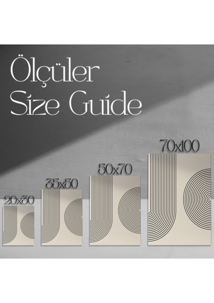 Minimalist Geometrik Sanat Tablosu modelleri