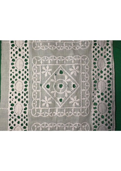 Güpür Dantel Beyaz Çiçek Desenli 1 Metre indirimleri