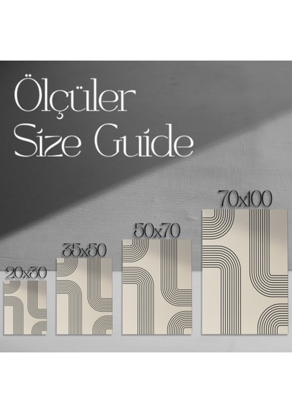 Minimalist Geometrik Sanat Tablosu modelleri