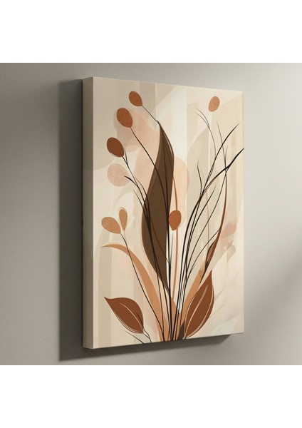 Soyut Bitkisel Desen Tablosu