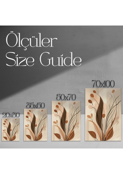Soyut Bitkisel Desen Tablosu modelleri