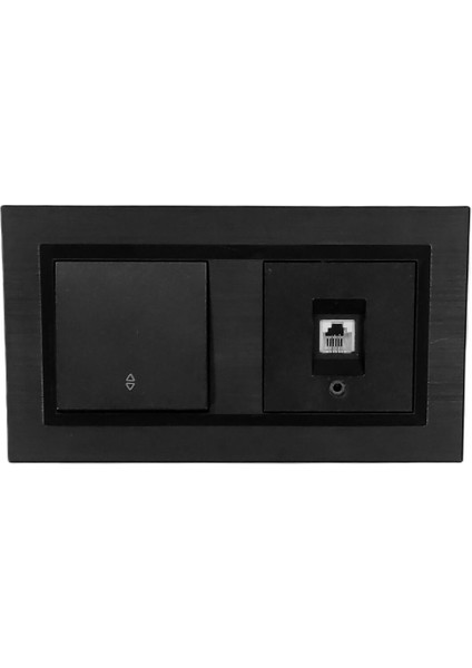 Quantum Siyah Vaviyen Nümeris (Telefon) Prizi 2'li Set (Ovivo)