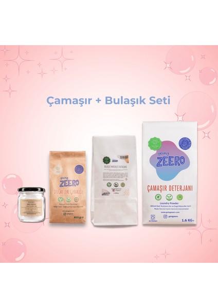 Doğal Temizlik Çamaşır Bulaşık Yıkama Seti