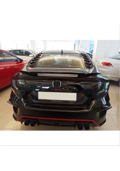 Honda - Civic Fc5 2016-20 Uyumlu Arka Cam Ustu Kaplama 2 Parça modelleri