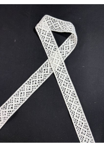 Güpür Dantel Beyaz 1 Metre