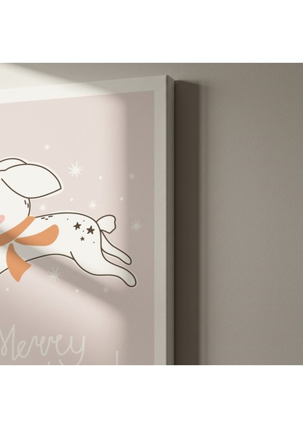 Sevimli Noel Tavşanı Kış Temalı Tablosu indirimleri