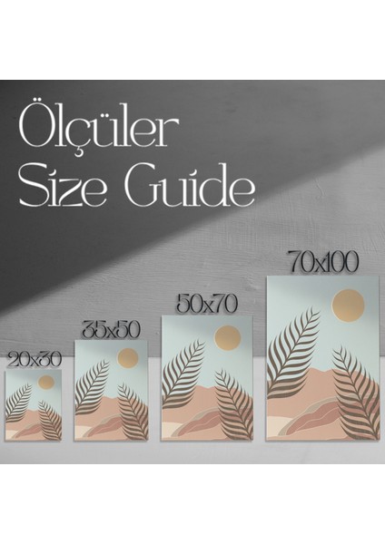 Minimalist Bitkisel Desen Tablosu modelleri