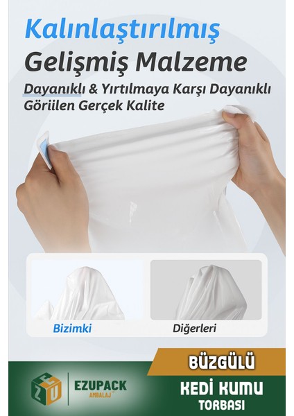 7'li Kedi Kumu Torbası Pudra Kokulu Büzgülü Poşet Pet Evcil Hayvan Kedi Tuvaleti 1 Paket 82X50CM indirimleri