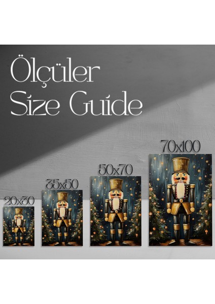 Büyük Bedenli Klasik Noel Kırgısı Tablosu modelleri