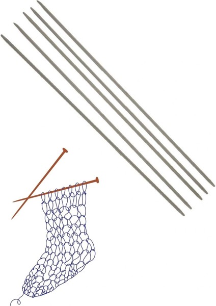 Çorap Şiş Metalize 20 cm 3 Numara