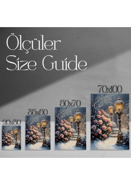 Kış Bahçesi Gül ve Fener Tablosu modelleri