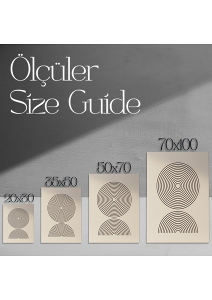 Minimalist Geometrik Sanat Tablosu modelleri
