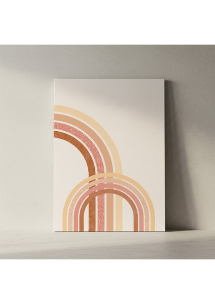 Soyut Renkli Gökkuşağı Desenli Tablo fiyatları
