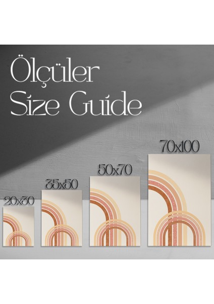 Soyut Renkli Gökkuşağı Desenli Tablo modelleri