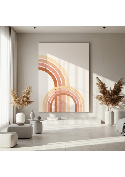 Soyut Renkli Gökkuşağı Desenli Tablo fırsatları
