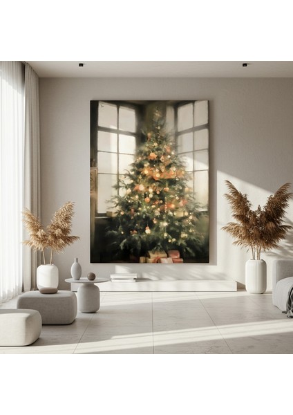 Kış Gecesi Noel Ağacı Tablosu fırsatları