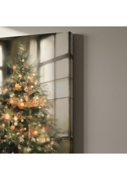 Kış Gecesi Noel Ağacı Tablosu indirimleri