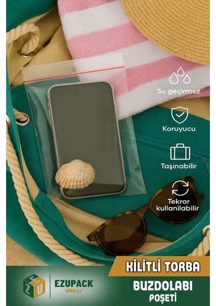 100'lü Buzdolabı Kilitli Torba Poşet Dondurucu Ikramlık Çerez Davet Kına Poşeti 10X12CM fırsatları