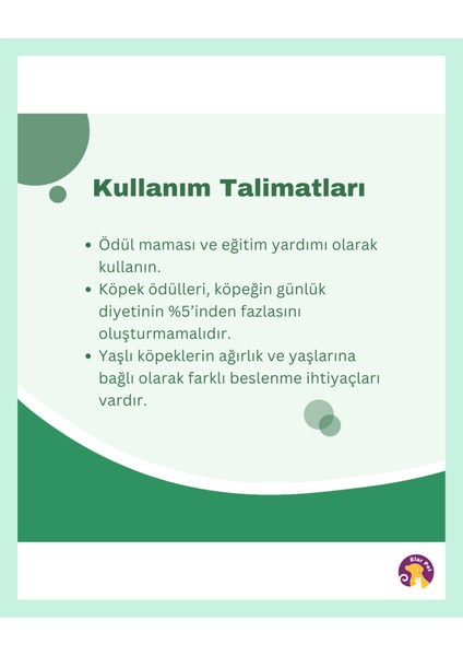 Ispanak ve Gerçek Tavuk Eti Köpek Ödül Maması (60 G)