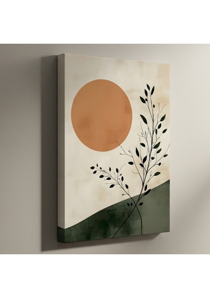 Minimalist Bitkisel Soyut Tablo