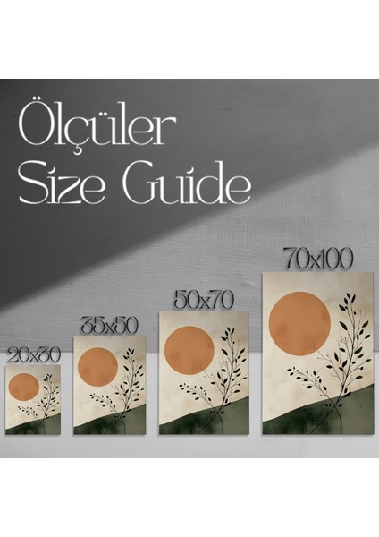 Minimalist Bitkisel Soyut Tablo modelleri