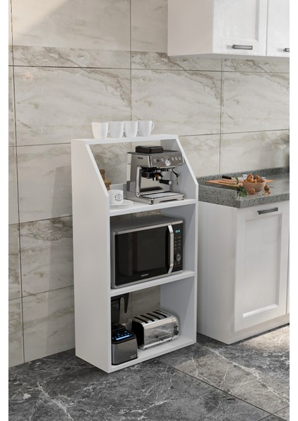 Raflı Mutfak Dolabı,3 Bölme Mikrodalga Dolabı,ergonomik Mutfak TEZGAHI,115CM modelleri
