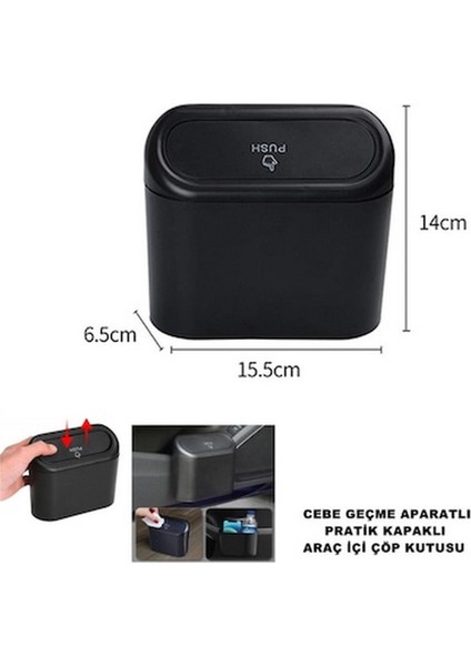 Mını Mını Cooper D 5 Kapı 1.5 116 Chılı Araca Uygun Araç Içi Çöp Kovası fiyatları