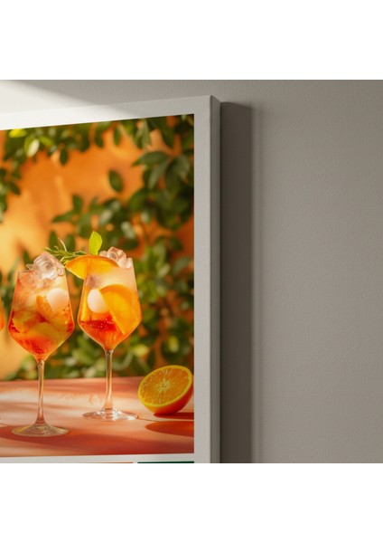 Aperol Spritz Kokteyli Illüstrasyon Tablosu indirimleri