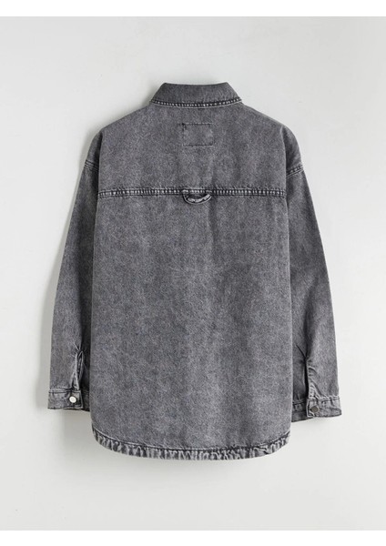 Gömlek Yaka Kadın Jean Ceket (W5) fiyatları
