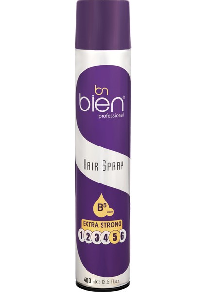 Ultra Güçlü Saç Spreyi 400 ml B5 Vitamin No: 5 Hacim, tutuculuk ve Doğallık Bir Arada