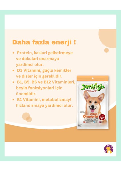 Yumurta ve Tavuk Eti Köpek Ödül Maması (60G)