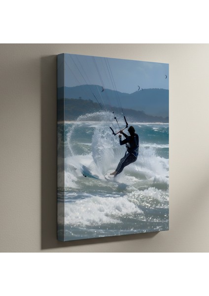 Kitesurf Dalgasında Aksiyon Tablosu