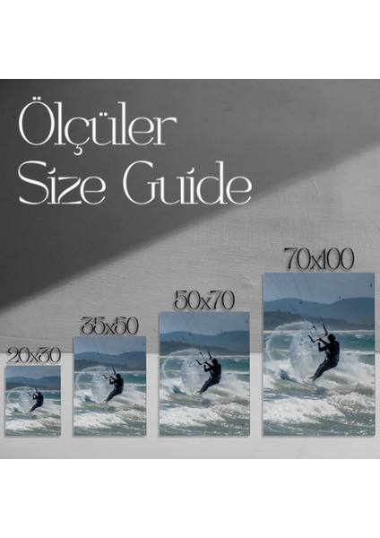 Kitesurf Dalgasında Aksiyon Tablosu modelleri